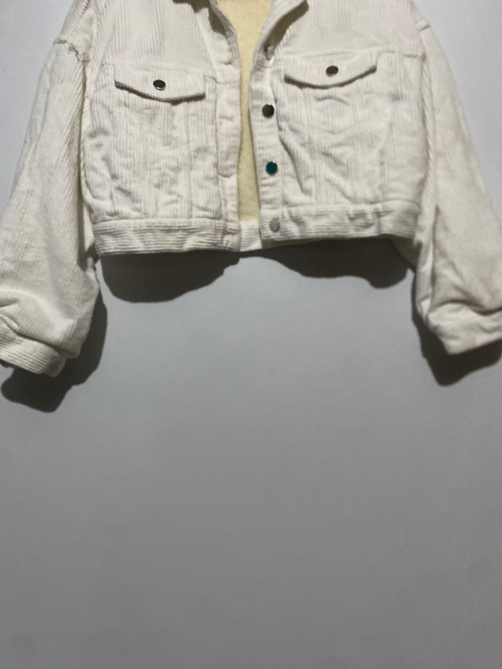 Zara M Cropped Corduroy Trucker Jacket - Picture 5 of 8